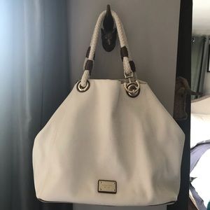Michael Kors anchor tote with leather accents